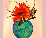 Orange and turquoise