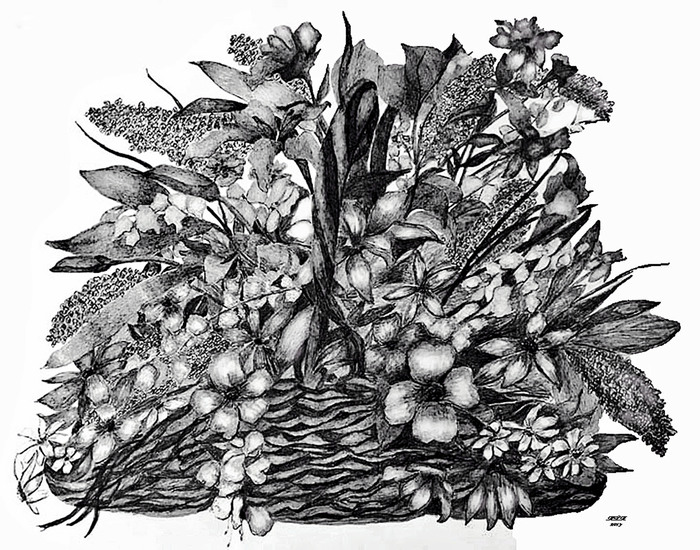 Basket of blooms