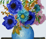 blue anemonies and friends