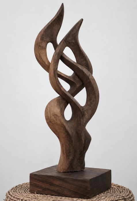 The Silent Collection / Marzieh Kahedi / 37 × 70 cm / 2025 / Minimalism, Black Forest Walnut / $1,200