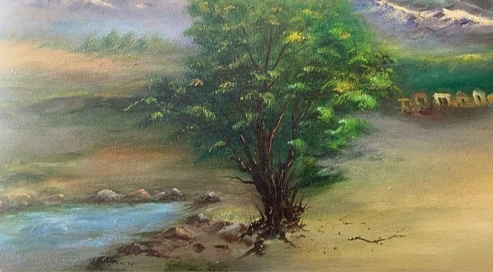 Nature with Soul / Leila Moradi / 100 × 80 cm / 2026 / Oil Painting / Price upon request