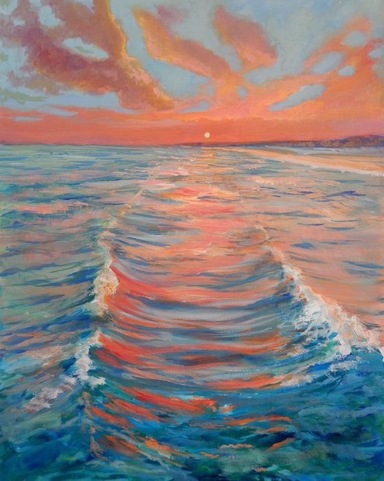 Waves at Sunset