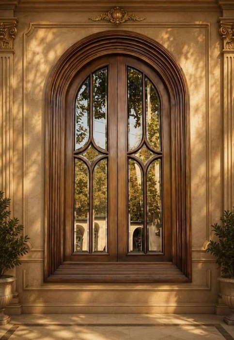 Wooden Hall Entrance Door / Mahmoud Zare / 280 × 150 cm / 2006 / Classic Woodwork, Beech Wood / Price not provided 
