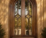 Wooden Hall Entrance Door / Mahmoud Zare / 280 × 150 cm / 2006 / Classic Woodwork, Beech Wood / Price not provided 