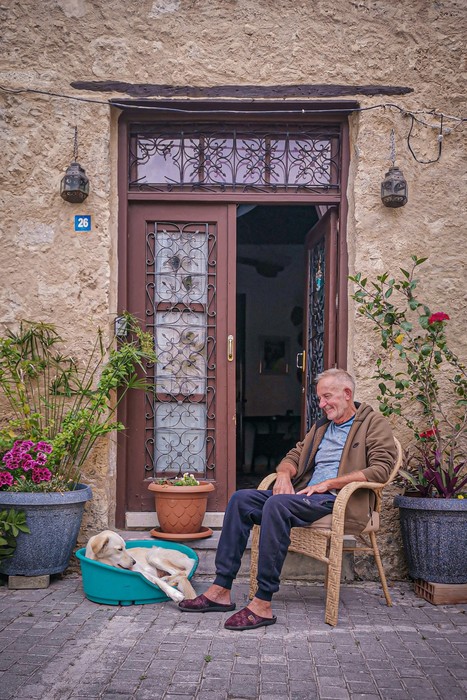 The Old Man & His Dog / Naeem Eidkhani / 30 × 40 cm - 40 × 60 cm / 2024 / Street Photography (Huawei Nova 5T) / Price not provided