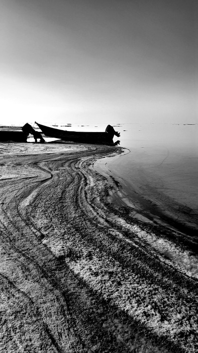 The Absence of Water (Lake Urmia) / Yasaman Jamei / 2260 × 4016 px / 2024 / Fine Art Digital Photography (Black & White) / Not for Sale