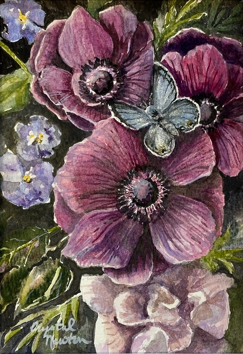 Purple, Mauve and a Blue