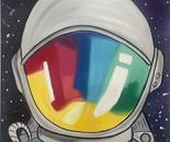 Astro Boy / Radmehr Safari / 50 × 80 cm / 2024 / Oil Painting / Price not provided