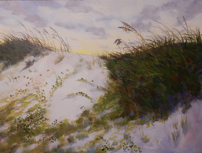 Sunrise and Sea Oats