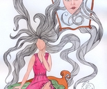 Mirror of the Unconscious / Paria Sadat Lavasani / 21 × 29 cm / 2026 / Gouache, Watercolor, and Ink / $300