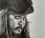 Jack Sparrow / Nastaran Seifollahi / 50 × 70 cm / 2026 / Black Pen / $1,000