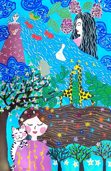 My World / Sama Nori /  40 × 60 cm / 2025 / Gouache / $1,000