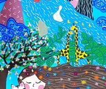 My World / Sama Nori /  40 × 60 cm / 2025 / Gouache / $1,000