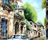 Sunny Afternoon / Diba Irani / 26 × 40 cm / 2025 / Watercolor / Price not provided