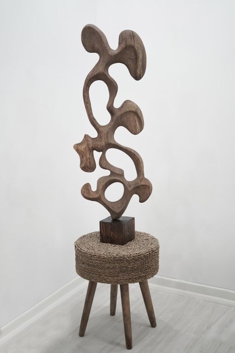 The Silent Collection / Marzieh Kahedi / 37 × 70 cm / 2025 / Minimalism, Black Forest Walnut / $1,500