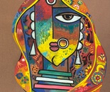 Veiled Essence / Sahar Khani / 40 × 30 cm / 2025 / Gouache / $800