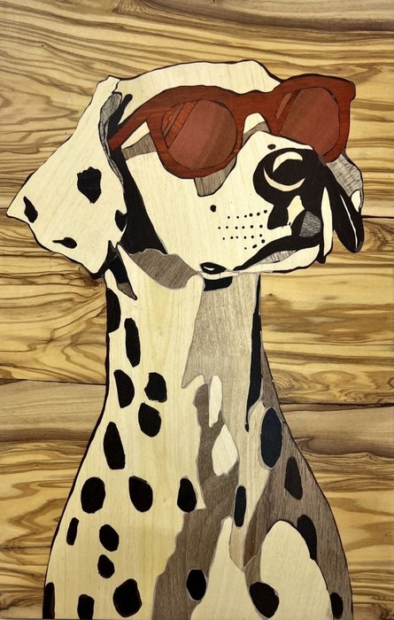 Spots & Shades / Armin Vasigh / 20 × 30 cm / 2026 / Marquetry / Price upon request