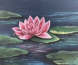 Marsh Lotus / Mohammad Hassan Afshinfard / 50 × 50 cm / 2026 / Oil Painting / Price not provided