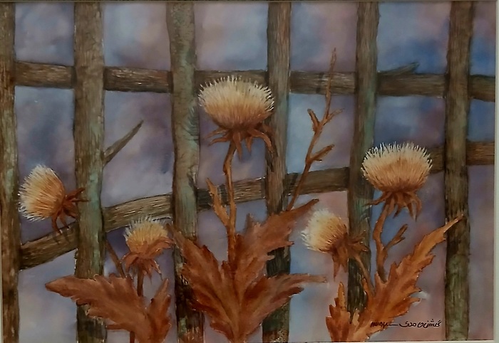 The Four Seasons / Golshan Hamedi / 50 × 43 cm / 2018 / Watercolor / $200