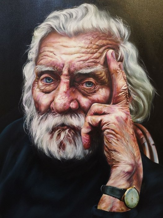 Waiting / Haniyeh Hajisafari / 100 × 80 cm / 2024 / Oil Color / $1,500