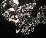 Divine Alteration / Shamin Farahani / 100 × 100 cm / 2024 / Oil Painting / $700