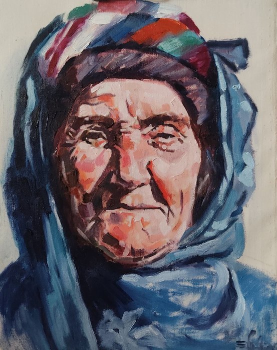 Portrait / Elham Nikravesh / 30 × 40 cm / 2022 / Oil Painting / Price not provided