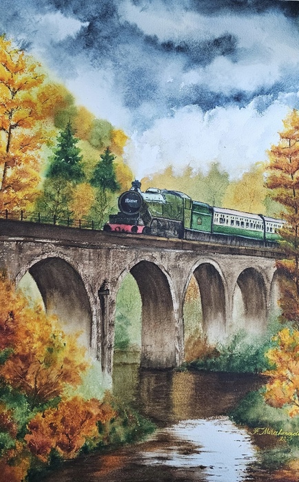 Faezeh Sadat Haji Mirahmadi/ Technique: Watercolor/ Size: 38*56 Cm/ Price: 250$
