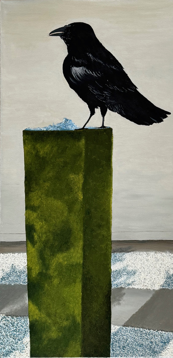 Crow at a Fountain