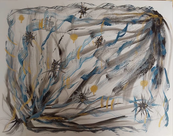 Arefe Sadat Monireddin/ Technique: Mixed Media/ Size: 50*70 Cm/ Price: 200$