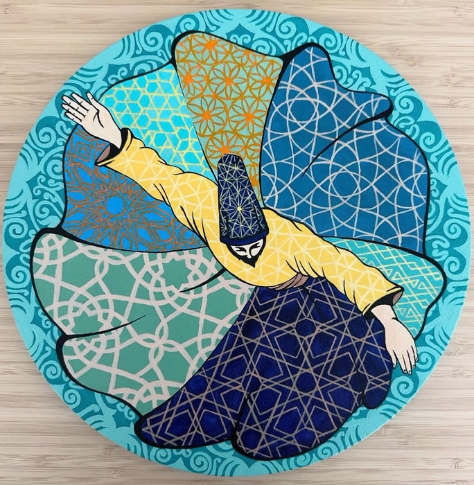 Sima Majdi/ Technique: Acrylic/ Size: 30 Cm/ Price: 450$