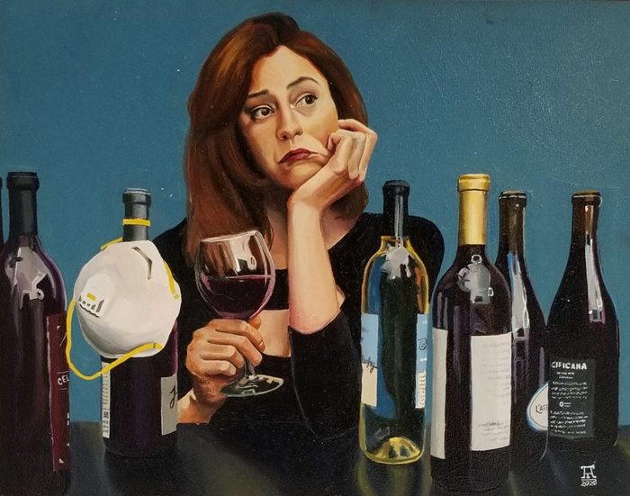 Me, My Mask and Seven Bottles of Wine