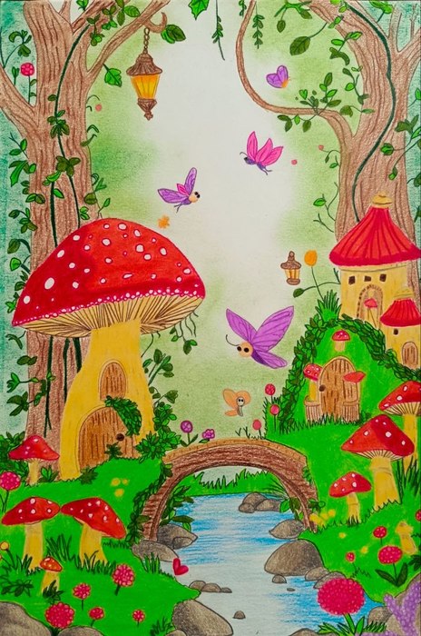 Fatemeh Sadat Saheb Nazar/ Technique: Color Pencil/ Size: 20*30 Cm/ Price: 100$