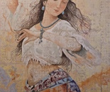 Marjan Derissi/ Technique: Oil Color (Mixed Media)/ Size: 100*70 Cm/ Price: 1200$