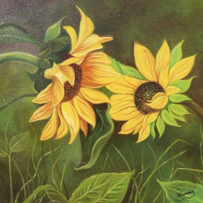 Narges Tabaraei/ Technique: Oil Color On Canvas/ Size: 50*50 Cm/ Price: 450$