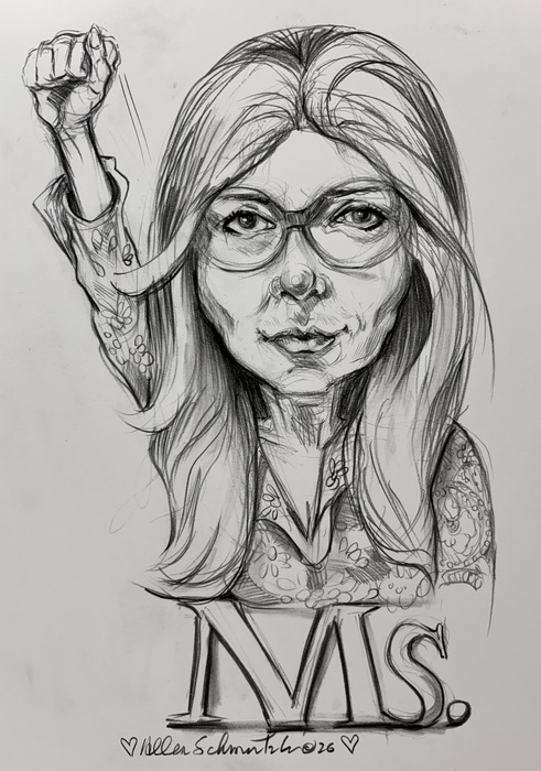 glorious Gloria Steinem by Allen Schmertzler