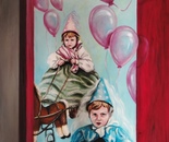 La Finestra Rossa, acrilico su tela, 70x100, 2017