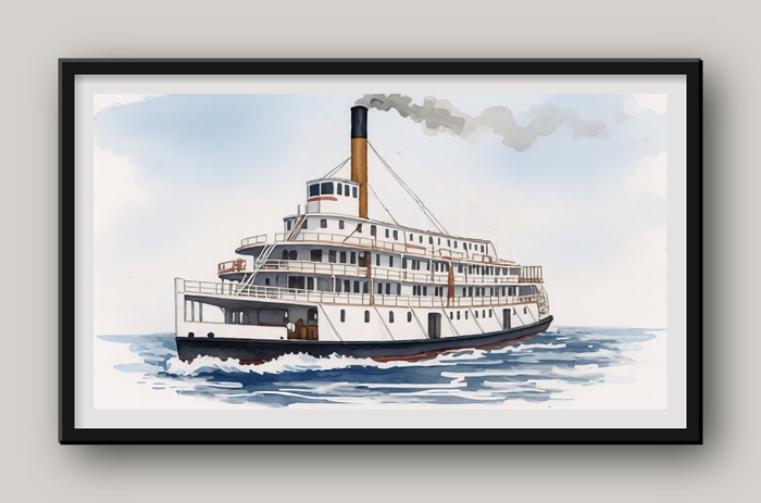 bateau fluvial américain
