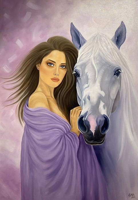Asma Seyed Pirzendeh/ Technique: Oil Color On Canvas/ Size: 100*70 Cm/ Price: 3000$