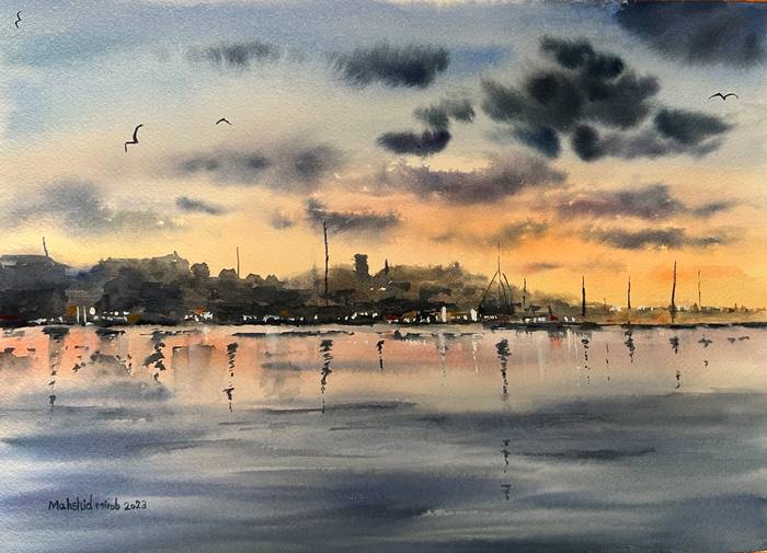 Mahshid Mirab/ Technique: Watercolor/ Size: 30*40 Cm/ Price: 450$