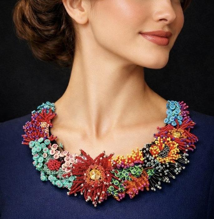 Nasrin Gholami/ Technique: Jewelry Design Free Size/ Price: 200$