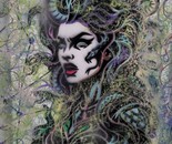 Modern Medusa in the Grid by Laura Bernardeschi Nelson 