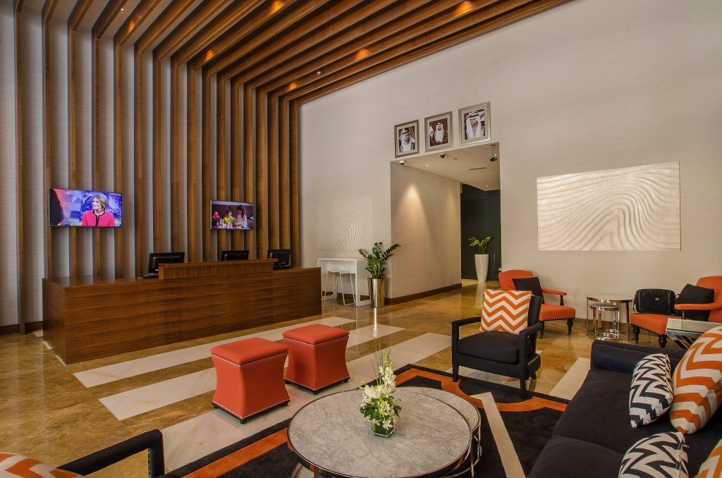 The living area of an apartment at Aparthotel