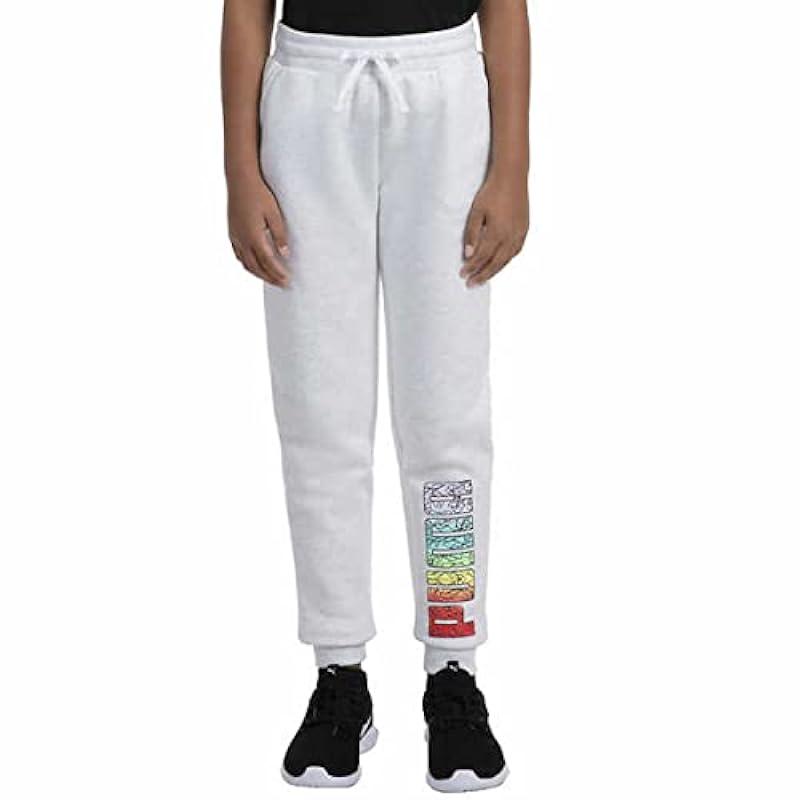 PUMA Youth Girl's Jogger Pant (X-Small(5/6), White) - Picture 2 of 2