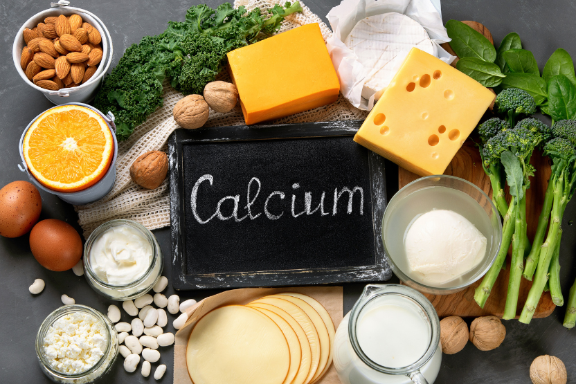 Calcium sources for clearance dogs