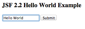 JSF Hello World Application