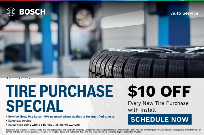 Bosch Auto Service Tire Purchase Special Bosch Auto Service Tire Purchase Special