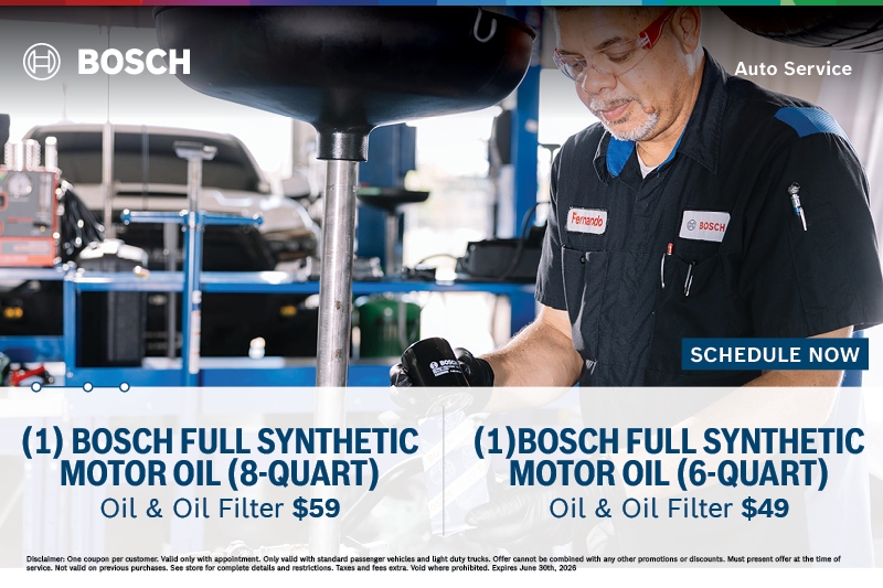 Bosch Auto Service North Houston Oil Service Special