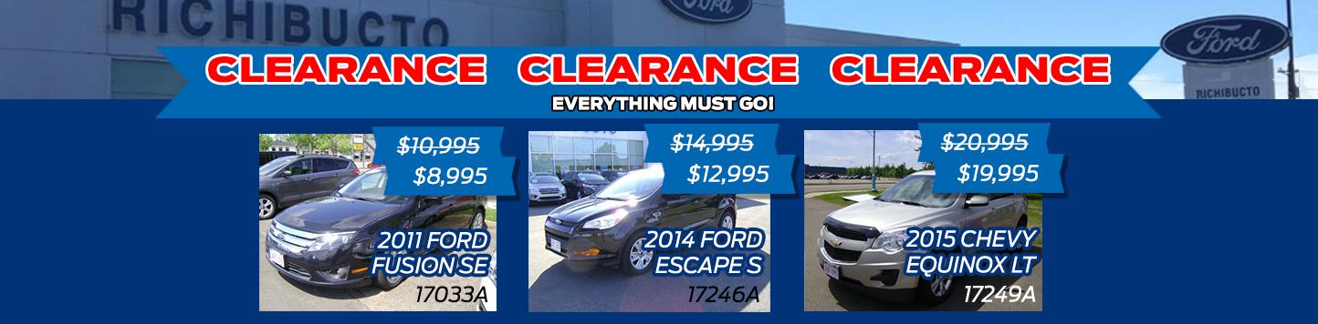 Used clearance Richibucto Motors Used clearance Richibucto Motors