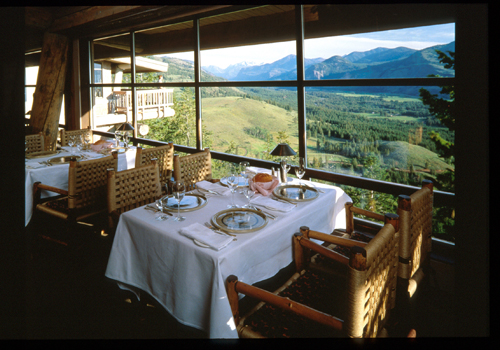 View from Sun Mountain Lodge Dining Room