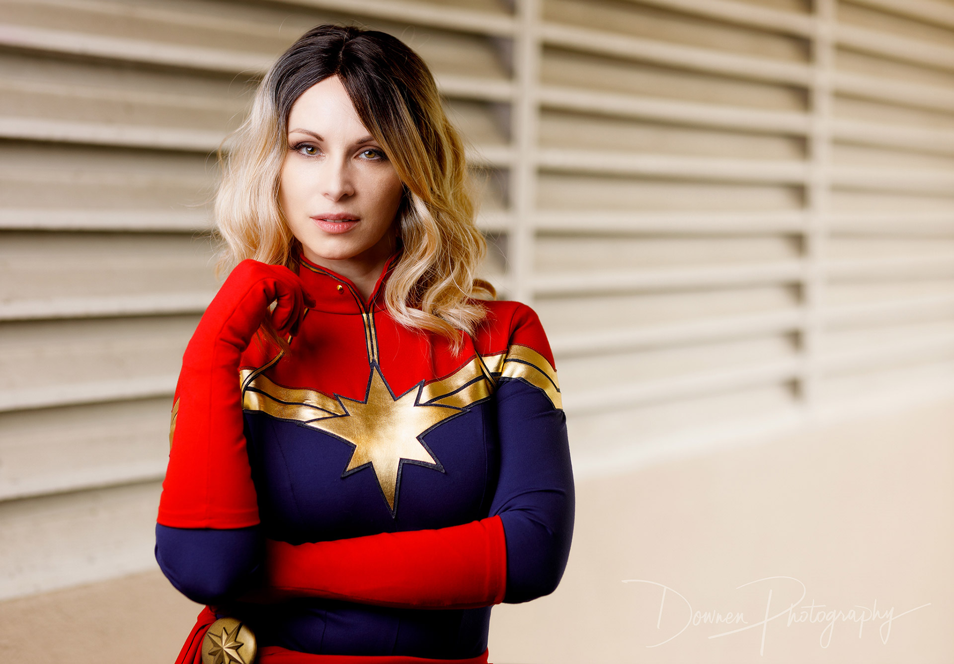 ©2023 Downen Photography – All rights reserved - Beverly Downen as 'Captain Marvel'
